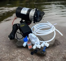 110V 24V DC/AC Diaphragm Booster Water Pump for RO Reverse Osmosis Carav... - $1,112.27 MXN