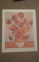 015 Van Gogh Sunflowers Les Tournesols Wall Hanging Print On Press Board - £17.37 GBP