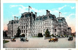 The State War and Navy Building Washington D.C. Vintage Cars Postcard.  (C1) - £5.10 GBP