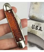 pocket knife vintage USA MADE mystery folding knife - $29.99