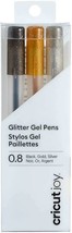 Cricut Joy Glitter Gel Pen Set 3/Pkg Black, Gold &amp; Silver 0.8 NEW 2007079 - £12.57 GBP