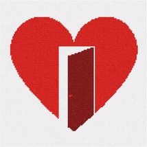 Pepita Needlepoint Canvas: Door to My Heart, 10&quot; x 10&quot; - £62.34 GBP+