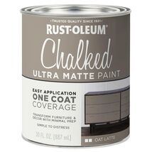 Rust-Oleum Chalked All-in-One Ultra Matte Paint 30 OZ Oat Latte One Coat - €21,92 Rust-Oleum Chalked All-in-One Ultra Matte Paint 30 OZ Oat Latte One Coat - €21,92 EUR