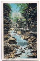 Watkins Glen New York Postcard Pool of the Nymphs Curteich A-52136 1913 - £2.36 GBP