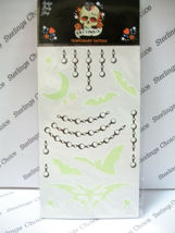 Hedy's Body Shop Tattoo U Temporary Tattoo Glow in Dark Go Batty - $6.66