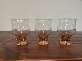 Vintage Shot Sherry Cocktail Glasses Pink Depression Glass Drinkware Cups Home - $19.76