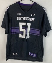 Under Armour Northwestern Wildcats Jersey Youth XL NCAA Football Heat Gear - £27.56 GBP