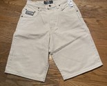NWT Vtg BHPC White Jean Shorts Wide Leg 31 Beverly Hills Polo Club Baggy... - £23.77 GBP