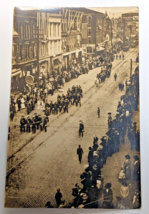Lock Haven, Pa Downtown - 4th Of July? Parade - Real Photo Postcard Rppc Cyko - £21.47 GBP