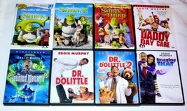 Shrek 1-3, Dr. Dolittle 1 &amp; 2, Haunted Mansion, Daddy Daycare &amp; Imagine That  - £13.21 GBP