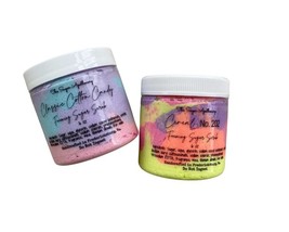 Mini 2 pack of foaming sugar scrubs Cotton Candy and Cereal No 202 6 oz jars sto - £38.12 GBP