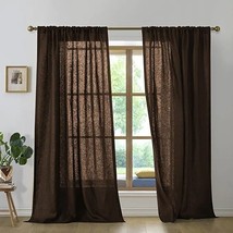 Forest Green Linen Curtains Custom Size and Curtain 2 Panel Drape Treatment - £42.74 GBP+