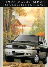 1996 Mazda MPV sales brochure catalog US 96 LX ES V6 4WD - $8.00