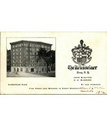1916 Advertising Flyer Card Troy New York NY The Rensselaer Hotel  - $18.76