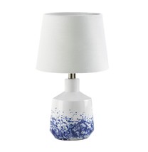 WHITE AND BLUE SPLASH TABLE LAMP - £106.34 GBP