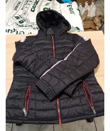 GUESS Los Angeles Women&#39;s Puffer Hooded Full Zipper Jacket Size Large - $541.46 MXN