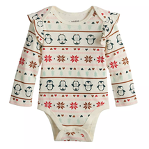 Baby Girl Jumping Beans Holiday Ruffle Bodysuit - £6.33 GBP