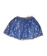 Cat &amp; Jack Blue Tulle Hanukkah Dreidel Skirt Silver Accents Size (M 7/8)... - £7.89 GBP