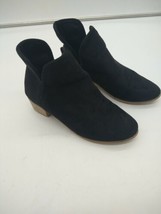 Women&#39;s Shoes Soho Boots Seven7 Black Size 7 Man Made Vegan Suede Boots seven7 - £20.55 GBP