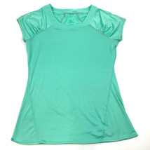 PRANA Seafoam MINT Green FITTED Stretch WOMEN&#39;S Shirt TOP Athletic Activ... - £15.56 GBP