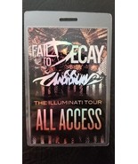 FAIL TO DECAY / UNBIBIUM - ORIGINAL 2014 ILLUMINATI TOUR LAMINATE BACKST... - $45.00