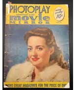Vtg 1941 Bette Davis &quot;PHOTOPLAY&quot; Magazine Scarce Movie Celebrity Adverti... - $69.70 CAD