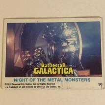 BattleStar Galactica Trading Card 1978 Vintage #90 Metal Monsters - £1.55 GBP