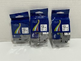 3pk Tze 231 Black on White Label Tape Compatible for Brother Refill P-touch 12mm - £7.52 GBP