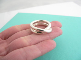Tiffany &amp; Co Silver Infinity Ring Band Sz 6.25 Crossover Le Cercle Gift ... - $228.00