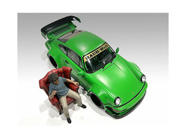 &quot;RWB Legend Akira Nakai&quot; Nakai-San Figure 1 with Chair for 1/18 Scale Models by  - £26.21 GBP