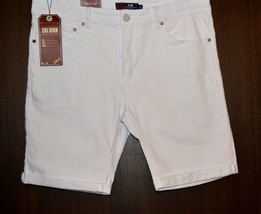 Xios Men&#39;s White Denim Cotton Shorts Size USA 36 W NEW - £33.59 GBP