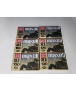 6 Maxell XLII 100 Minutes High Bias Black Magnetite Cassette Tapes Japan... - $59.40