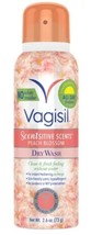 Vagisil Scentsitive Scents Dry Wash Spray, Peach Blossom, 2.6 Oz. Spray Can - £5.36 GBP