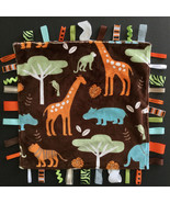 Baby Security Blanket Tags Taggies Giraffe, Hippo, Monkey, Safari Theme ... - $19.64 CAD
