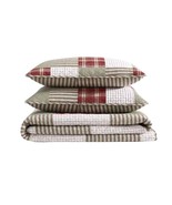 New Eddie Bauer Quilt Set Reversible Cotton Bedding w/ Matching Shams Fu... - €39,12 EUR
