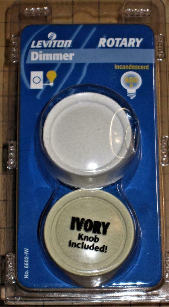 Leviton Rotary Switch White and ivory knobs 6602-1W   Inv E000 - $5.00