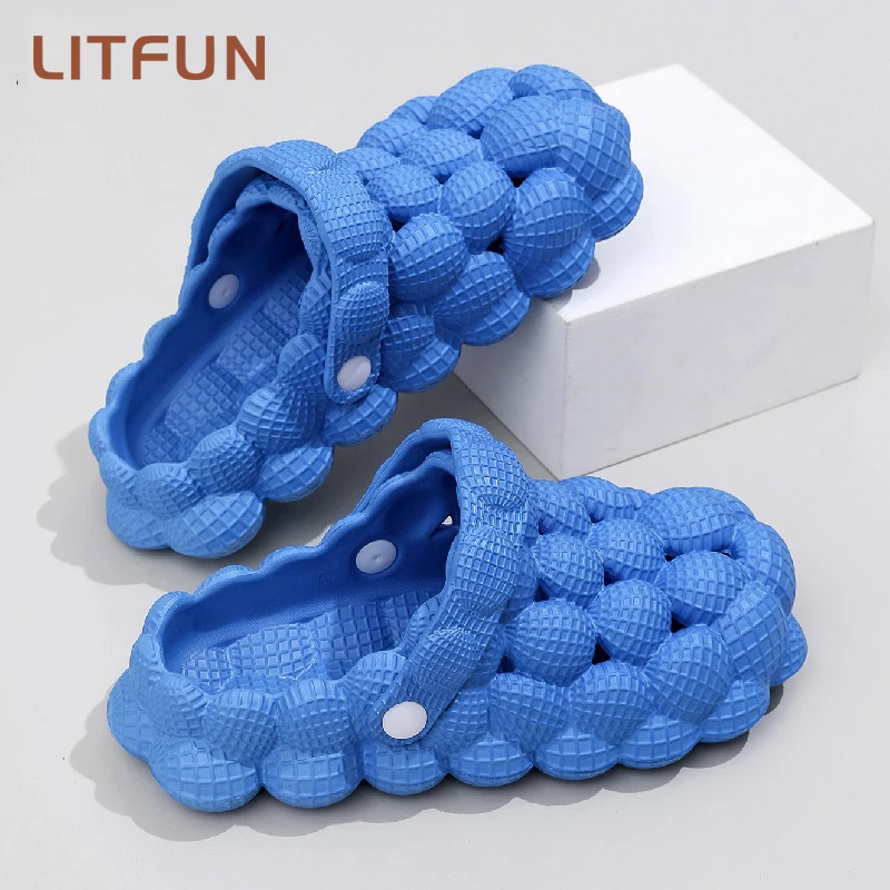 Litfun Cute Women Slippers Bubble Ball Sandals Summer Indoor Massage Cloud Slide - £18.61 GBP+