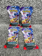 Pokemon Trading Card Game Scarlet &amp; Violet Temporal Forces Booster Pack Lot Of 4 - £15.70 GBP