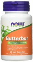 NOW Foods - Butterbur with Feverfew - 60 Vegetarian Capsules - £18.23 GBP