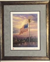 Thomas Kinkade &quot;The Light Of Freedom&quot; Salvation Army Le Print, Framed &amp; Signed - £225.06 GBP