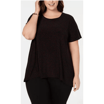 Anne Klein Plus Size Printed High-Low Top,Size OX - £20.65 GBP