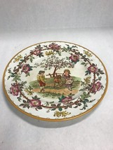 Vintage Wedgwood woodbine plate Etruria Artist numbered 10.5 inch collector - $46.52