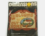 Dimensions #2182 Needlepoint Stitch Kit Welcome To Our Home - $18.95