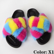 ry Slippers Women Indoor Faux  Slides Female Fluffy Slippers Home Woman Shoes Ho - £36.47 GBP
