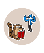 Regular Show Fantasy Enamel Pins: Mordecai and Rigby - $551.56 MXN