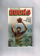 1974-75 Milwaukee bucks Media Guide NBA basketball Kareem Abdul-Jabbar Wesley - £39.96 GBP