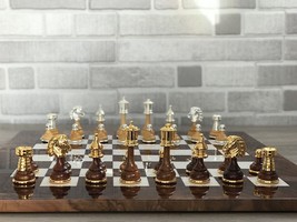 Italfama  Persian Chess Set + Briar Precious Wood Chessboard - $696.00