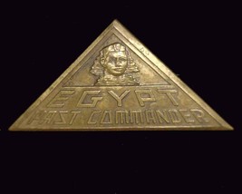 Vtg Egyptian Egypt Past Commander American Legion Medal Pin Sphinx Pyramid Badge - £80.63 GBP