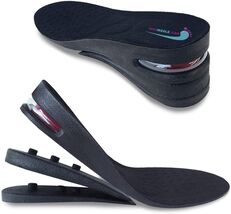 Black Height Increase Shoe Insoles with Air Cushion – Pain Relief for Me... - $39.55