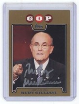Rudy Giuliani 2008 Topps Autograph Card #C08-RG JSA  - £101.23 GBP